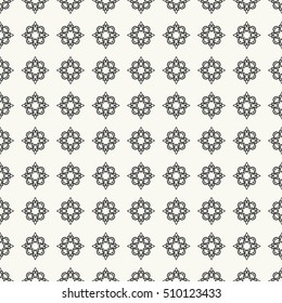 Seamless geometric line pattern. Contemporary graphic design. Endless graphic lace texture for wallpaper, pattern fills, web page line backgrounds. Monochrome geometric ornaments.