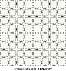 Seamless geometric line pattern. Contemporary graphic design. Endless graphic lace texture for wallpaper, pattern fills, web page line backgrounds. Monochrome geometric ornaments.