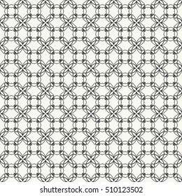 Seamless geometric line pattern. Contemporary graphic design. Endless graphic lace texture for wallpaper, pattern fills, web page line backgrounds. Monochrome geometric ornaments.