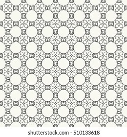 Seamless geometric line pattern. Contemporary graphic design. Endless lace texture for wallpaper, pattern fills, web page line backgrounds. Monochrome geometric ornaments.