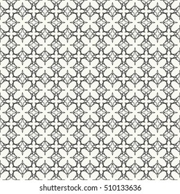 Seamless geometric line pattern. Contemporary graphic design. Endless lace texture for wallpaper, pattern fills, web page line backgrounds. Monochrome geometric ornaments.