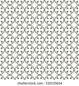 Seamless geometric line pattern. Contemporary graphic design. Endless lace texture for wallpaper, pattern fills, web page line backgrounds. Monochrome geometric ornaments.