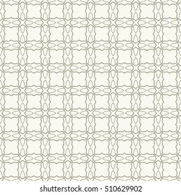 Seamless geometric line pattern. Contemporary graphic design. Endless lace texture for wallpaper, pattern fills, web page line backgrounds. Monochrome geometric ornaments.