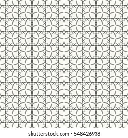 Seamless geometric line pattern. Contemporary graphic design. Endless lace texture for wallpaper, pattern fills, web page line backgrounds. Monochrome geometric ornaments.