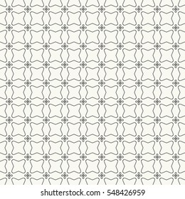 Seamless geometric line pattern. Contemporary graphic design. Endless lace texture for wallpaper, pattern fills, web page line backgrounds. Monochrome geometric ornaments.