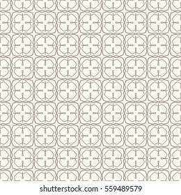 Seamless geometric line pattern. Contemporary graphic design. Endless lace texture for wallpaper, pattern fills, web page line backgrounds. Monochrome golden brown geometric ornaments.