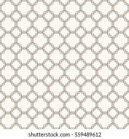 Seamless geometric line pattern. Contemporary graphic design. Endless lace texture for wallpaper, pattern fills, web page line backgrounds. Monochrome golden brown geometric ornaments.