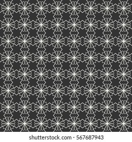 Seamless geometric line pattern. Contemporary graphic design. Endless linear texture for wallpaper, pattern fills, web page line background. Black and white geometric ornament