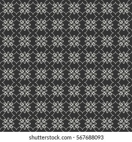 Seamless geometric line pattern. Contemporary graphic design. Endless linear texture for wallpaper, pattern fills, web page line background. Black and white geometric ornament