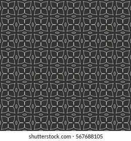 Seamless geometric line pattern. Contemporary graphic design. Endless linear texture for wallpaper, pattern fills, web page line background. Black and white geometric ornament