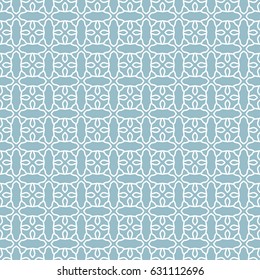 Seamless geometric line pattern. Contemporary graphic design. Endless linear texture for wallpaper, pattern fills, web page line background. Monochrome blue geometric ornament