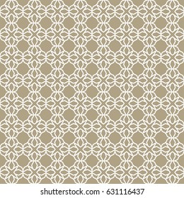 Seamless geometric line pattern. Contemporary graphic design. Endless linear texture for wallpaper, pattern fills, web page line background. Monochrome golden brown geometric ornament