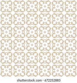 Seamless geometric line pattern. Contemporary graphic design. Endless linear texture for wallpaper, pattern fill, invitation card, web page line background. Monochrome geometric ornament