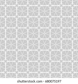 Seamless geometric line pattern. Contemporary graphic design. Endless linear texture for wallpaper, pattern fills, web page line background. Monochrome white and gray linear ornament