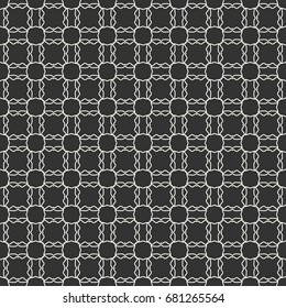Seamless geometric line pattern. Contemporary graphic design. Endless linear texture for wallpaper, pattern fill, invitation card, web page line background. Black and white geometric ornament