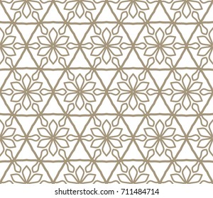 Seamless geometric line pattern. Contemporary graphic design. Endless linear texture for wallpaper, pattern fill, invitation card, web page line background. Monochrome geometric ornament