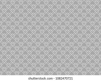 Seamless geometric line pattern, design for packaging in linear style. Interlacing texture for wallpaper, banners, invitations, business cards, fabric print. Interweaving gray white lacy background.