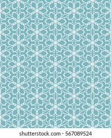 Seamless geometric line pattern, design for packaging in trendy linear style. Endless hexagonal texture for wallpaper, banners, invitations, business cards, fabric print. Graphic lace background