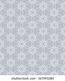 Seamless geometric line pattern, design for packaging in trendy linear style. Endless hexagonal texture for wallpaper, banners, invitations, business cards, fabric print. Graphic lace background