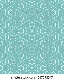 Seamless geometric line pattern, design for packaging in trendy linear style. Endless hexagonal texture for wallpaper, banners, invitations, business cards, fabric print. Graphic lace background