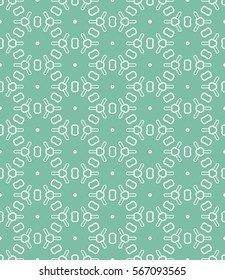 Seamless geometric line pattern, design for packaging in trendy linear style. Endless hexagonal texture for wallpaper, banners, invitations, business cards, fabric print. Graphic lace background
