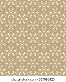 Seamless geometric line pattern, design for packaging in trendy linear style. Endless hexagonal texture for wallpaper, banners, invitations, business cards, fabric print. Graphic lace background