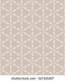 Seamless geometric line pattern, design for packaging in trendy linear style. Endless hexagonal texture for wallpaper, banners, invitations, business cards, fabric print. Graphic lace background