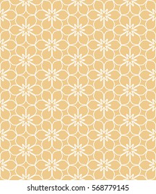 Seamless geometric line pattern, design for packaging in trendy linear style. Endless hexagonal texture for wallpaper, banners, invitations, business cards, fabric print. Colorful graphic background