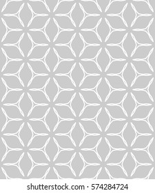 Seamless geometric line pattern, design for packaging in linear style. Interlacing texture for wallpaper, banners, invitations, business cards, fabric print. Interweaving gray white lacy background