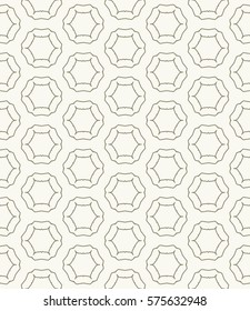 Seamless geometric line pattern, design for packaging in linear style. Interlacing texture for wallpaper, banners, invitations, business cards, fabric print. Interweaving gold brown lacy background