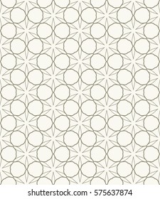 Seamless geometric line pattern, design for packaging in linear style. Interlacing texture for wallpaper, banners, invitations, business cards, fabric print. Interweaving gold brown lacy background