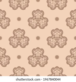 Seamless geometric line pattern in eastern or arabic style. Good for clothing and textiles. Vector illustration.