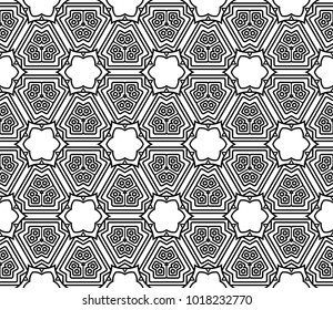 Seamless geometric line pattern in fashion style. for wallpaper, packaging, business card, fabric print.