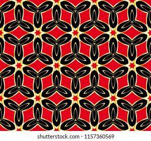 Seamless geometric line pattern in floral style, ethnic ornament. texture for wallpaper, banners, invitation cards.