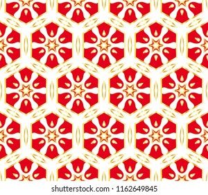 Seamless geometric line pattern in floral style, ethnic ornament. texture for wallpaper, banners, invitation cards.