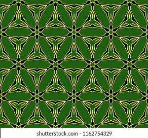 Seamless geometric line pattern in floral style, ethnic ornament. texture for wallpaper, banners, invitation cards.