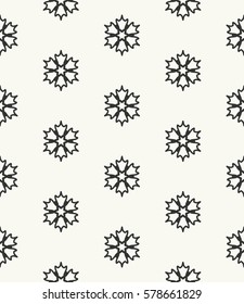Seamless geometric line pattern. Interlacing texture for wallpaper, banners, invitation cards, fabric print. Tribal ethnic linear seamless background in indian, islamic, arabic style. Black and white