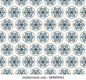 Seamless geometric line pattern. Interlacing linear texture for wallpaper, packaging, banners, invitations, business cards, fabric print. Interweaving monochrome graphic sketch background