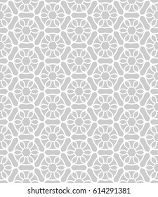 Seamless geometric line pattern. Interlacing linear texture for wallpaper, packaging, banners, invitations, business cards, fabric print. Interweaving gray and white graphic sketch background