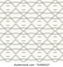 Seamless geometric line pattern. Interlacing texture for wallpaper, banners, invitation cards, fabric print. Tribal ethnic linear seamless background in indian, islamic, arabic style