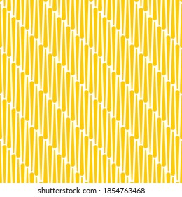 Nahtlose Geometrische Linienmuster, orangefarbener Hintergrund.