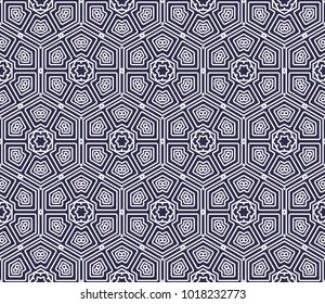 Seamless geometric line pattern. Repeating texture for wallpaper