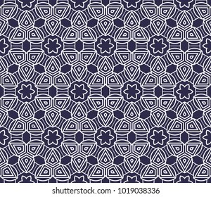 Seamless geometric line pattern. Repeating texture for wallpaper