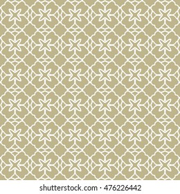 Seamless geometric line pattern, repeating texture. Seamless linear background. Contemporary graphic design, ethnic arabic, indian, turkish monochrome ornament. Seamless lace fabric pattern.
