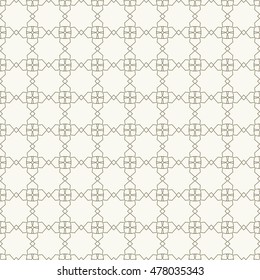 Seamless geometric line pattern, repeating texture. Seamless linear background. Contemporary graphic design, ethnic arabic, indian, turkish monochrome ornament. Seamless lace fabric pattern.