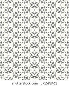 Seamless geometric line pattern. Repeating texture, trendy linear design for packaging, wallpaper, banner, invitation, business card, fabric print. Ethnic line islamic background in arabian style