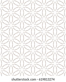 Seamless geometric line pattern. Repeating texture, trendy linear design for packaging, wallpaper, banner, invitation, business card, fabric print. Ethnic line islamic background in arabian style