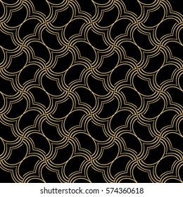 Seamless geometric line pattern. vector illustration. decorative linear style. texture for wallpaper, fabric, invitations, business cards, print.
