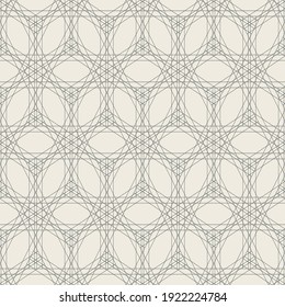 Malla de patrón lineal geométrico sin soldadura. Moderna y elegante textura vectorial de fondo en gris. Patrón de teselado para papel pintado, papel de envoltura, fondos web e impresiones. 
