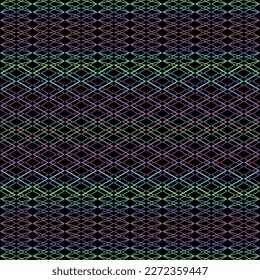 patrón de líneas geométricas sin fisuras en negro en el diseño de ilustraciones vectoriales